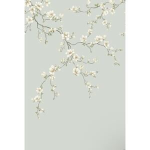 Anthropologie Ash Miyabi Bloom Unpasted 3-Panel Wall Mural